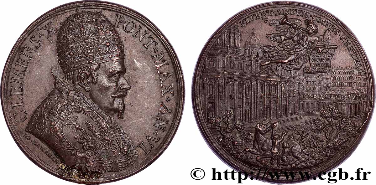 ITALIE - ÉTATS DU PAPE - BENOÎT XIII (Pietro Francesco Orsini) Médaille, à l’étoile brillante TTB+/SUP