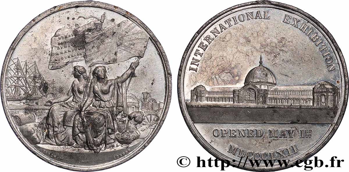 GRANDE BRETAGNE - VICTORIA Médaille, Exposition internationale TTB