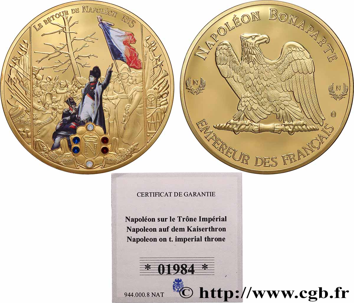 SECOND EMPIRE Médaille, Le retour de Napoléon MS