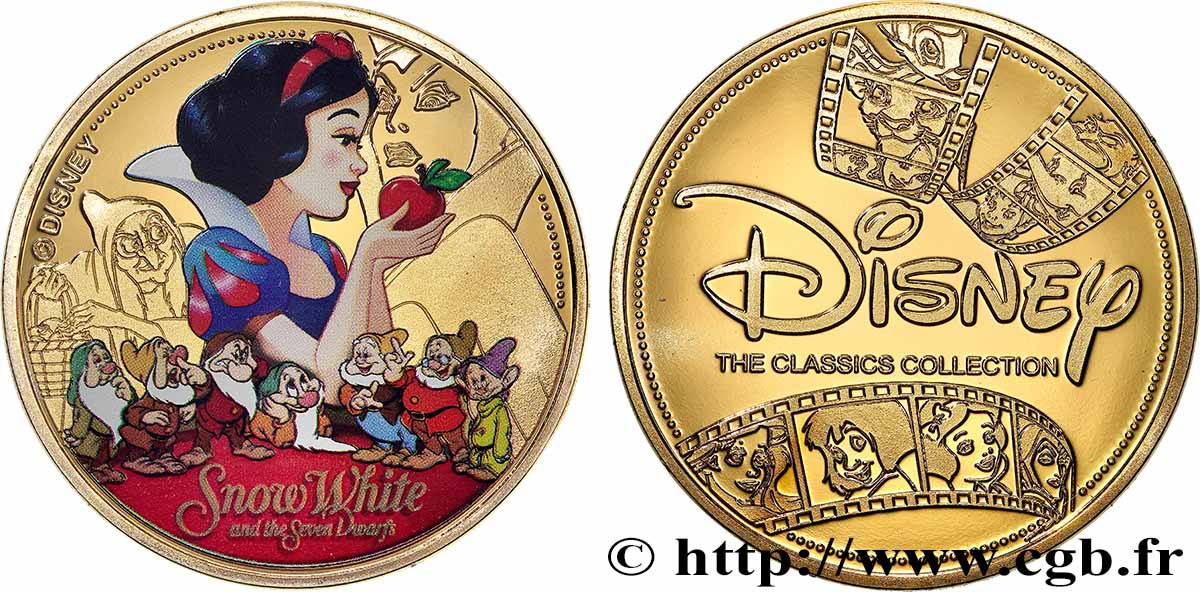 UNITED STATES OF AMERICA Médaille, Blanche-Neige et les Sept Nains MS
