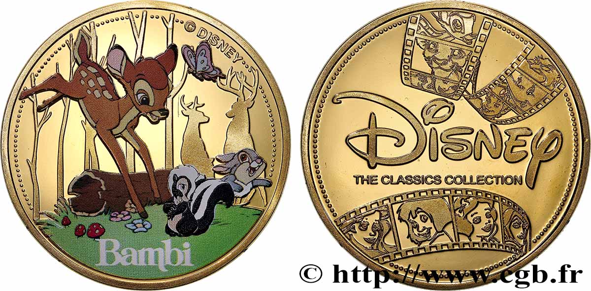 ÉTATS-UNIS D&nbsp;AMÉRIQUE Médaille, Bambi SPL