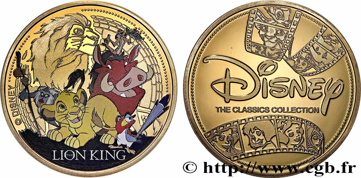 UNITED STATES OF AMERICA Médaille, Le roi lion MS