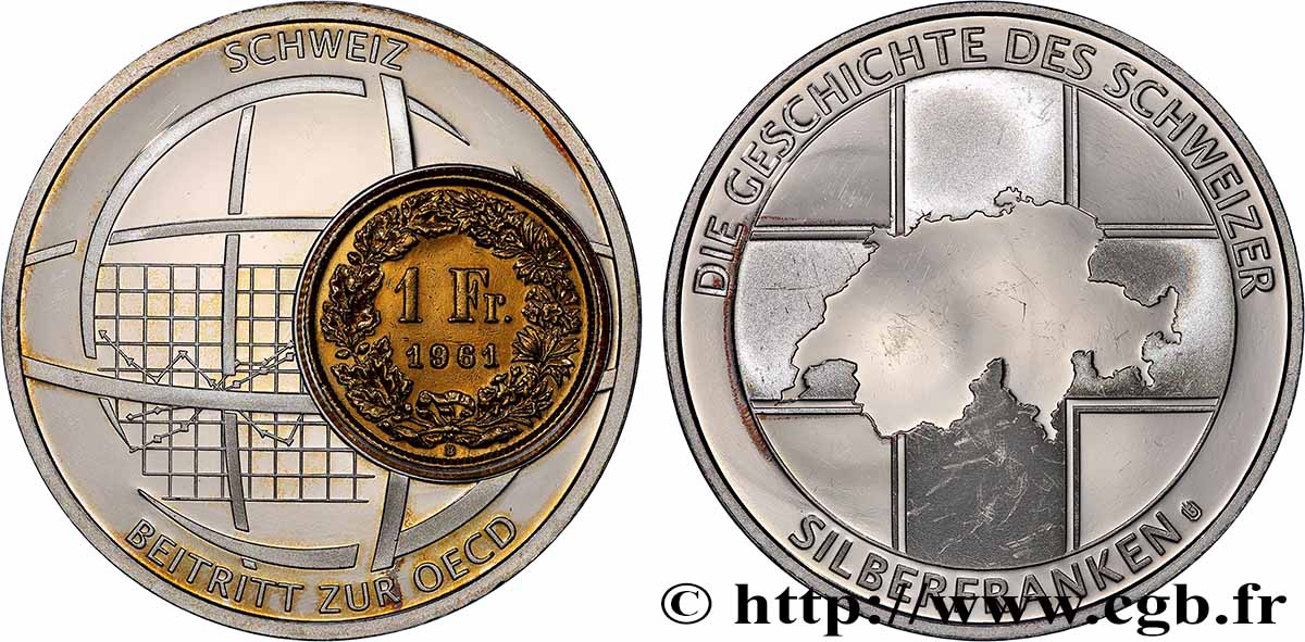 SWITZERLAND Médaille, L’adhésion à l’OCDE AU