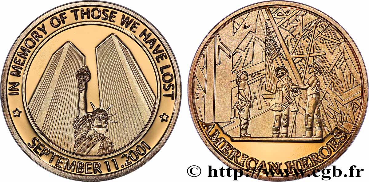 UNITED STATES OF AMERICA Médaille, 11 Septembre 2001 MS