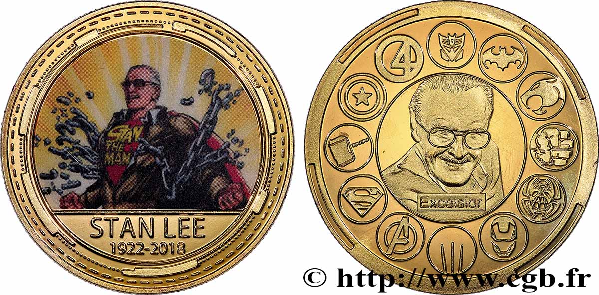 UNITED STATES OF AMERICA Médaille, Stan Lee AU