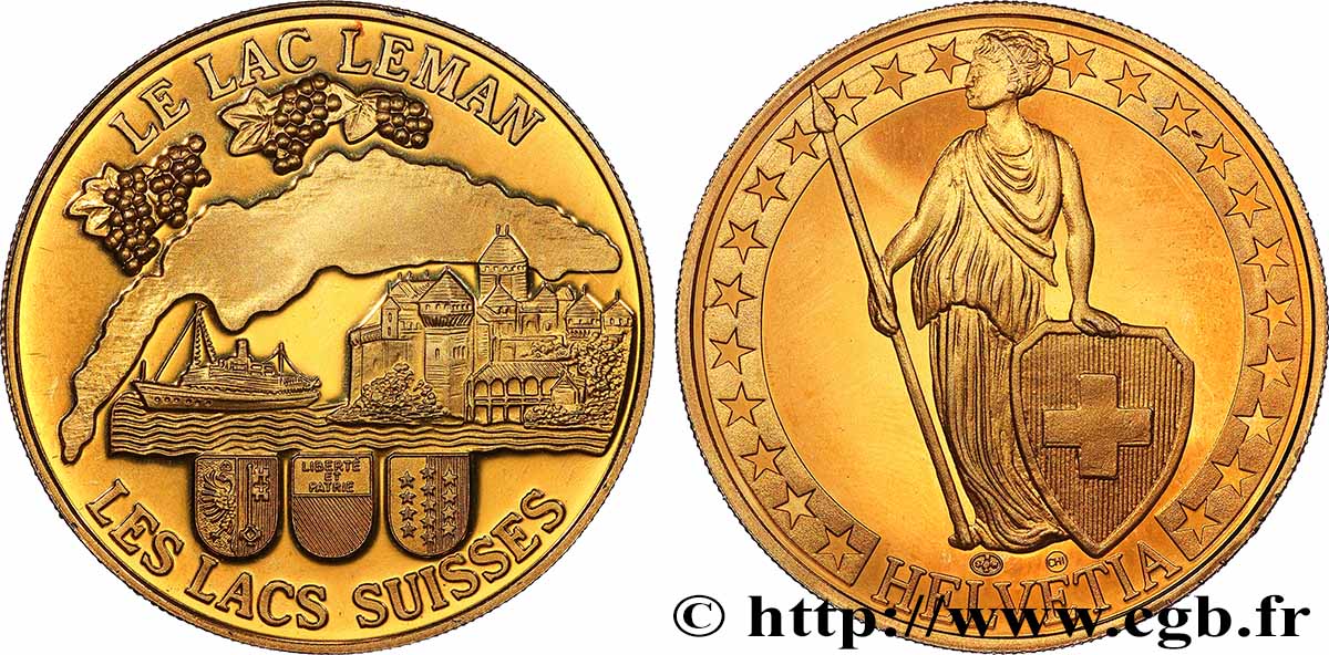 SVIZZERA  Médaille, Lac Léman MS