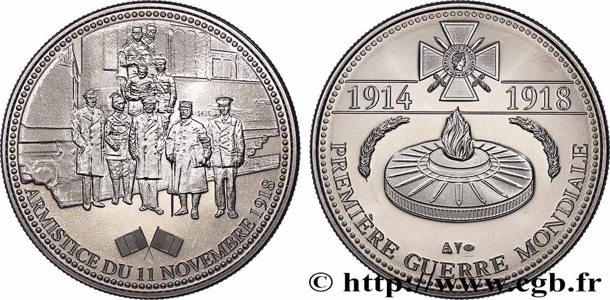 QUINTA REPUBBLICA FRANCESE Médaille, Armistice du 11 novembre 1918 MS