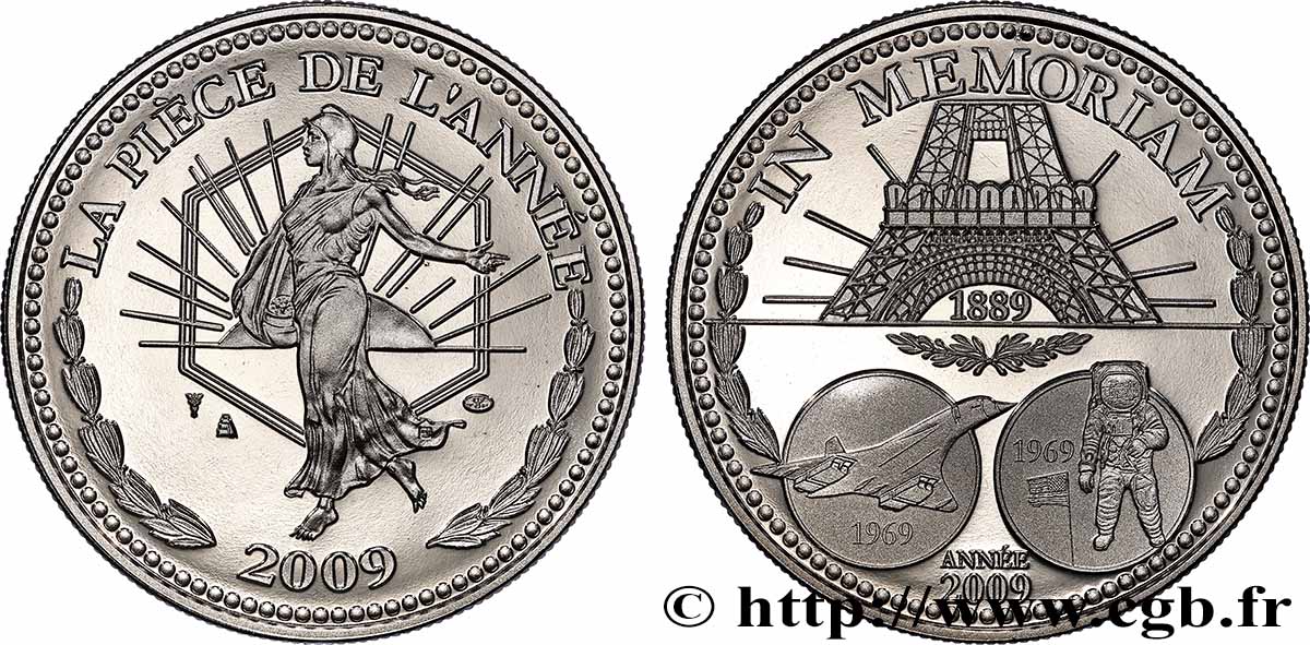 QUINTA REPUBBLICA FRANCESE Médaille commémorative, In memoriam, La pièce de l’année SPL