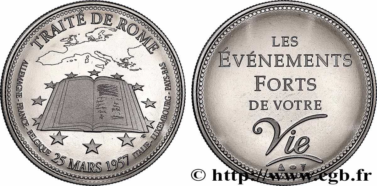 IV REPUBLIC Médaille, Traité de Rome AU
