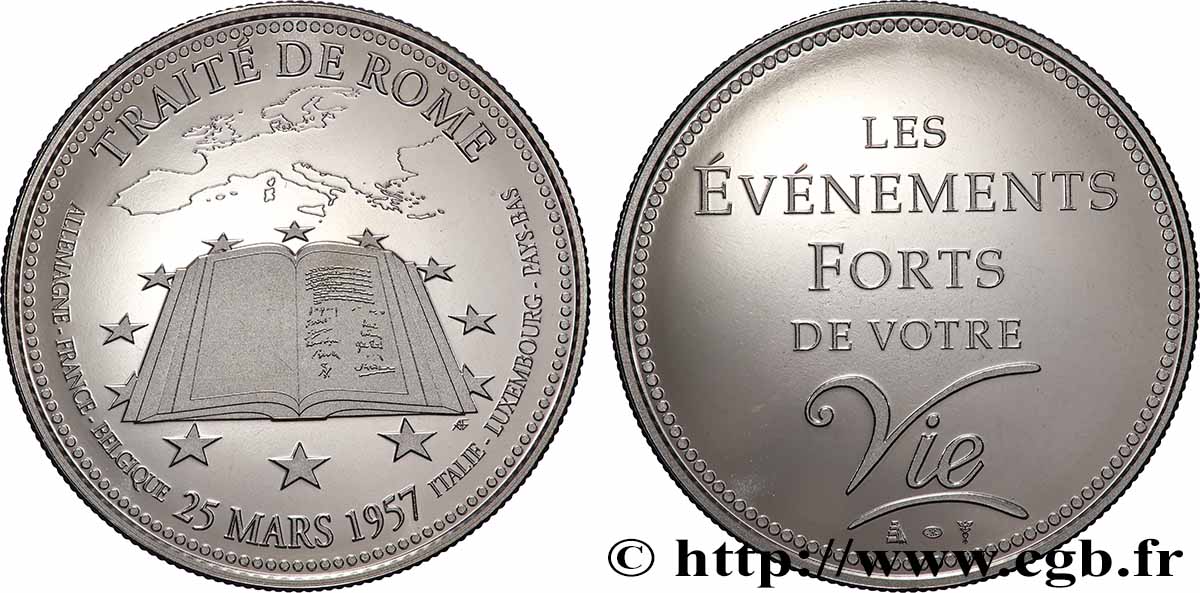 IV REPUBLIC Médaille, Traité de Rome MS