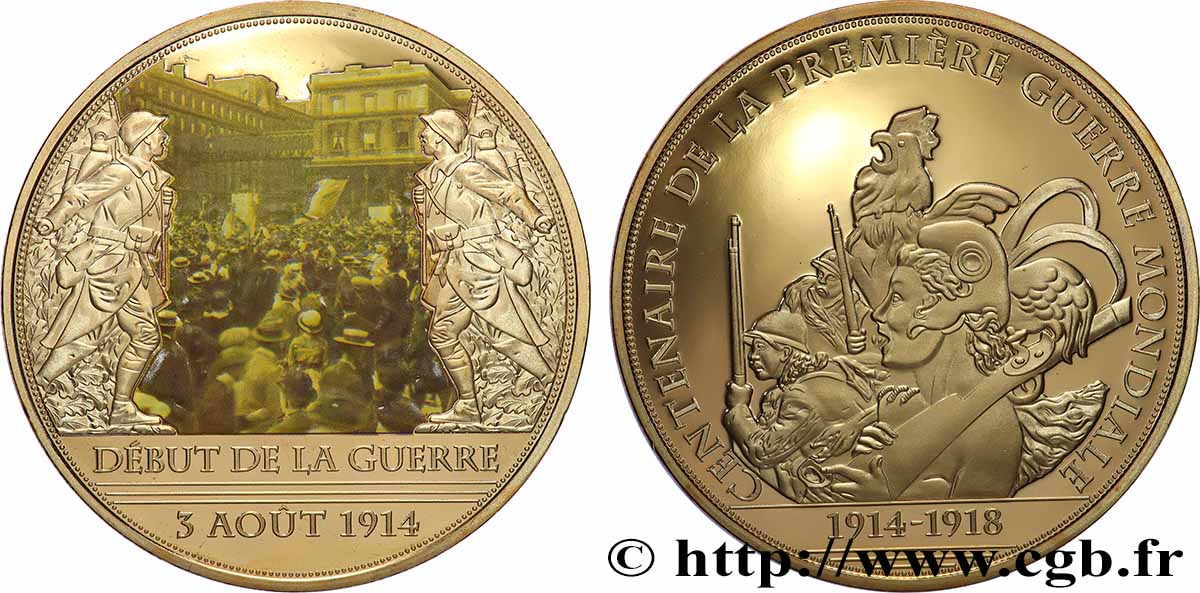 V REPUBLIC Médaille, Début de la guerre  MS