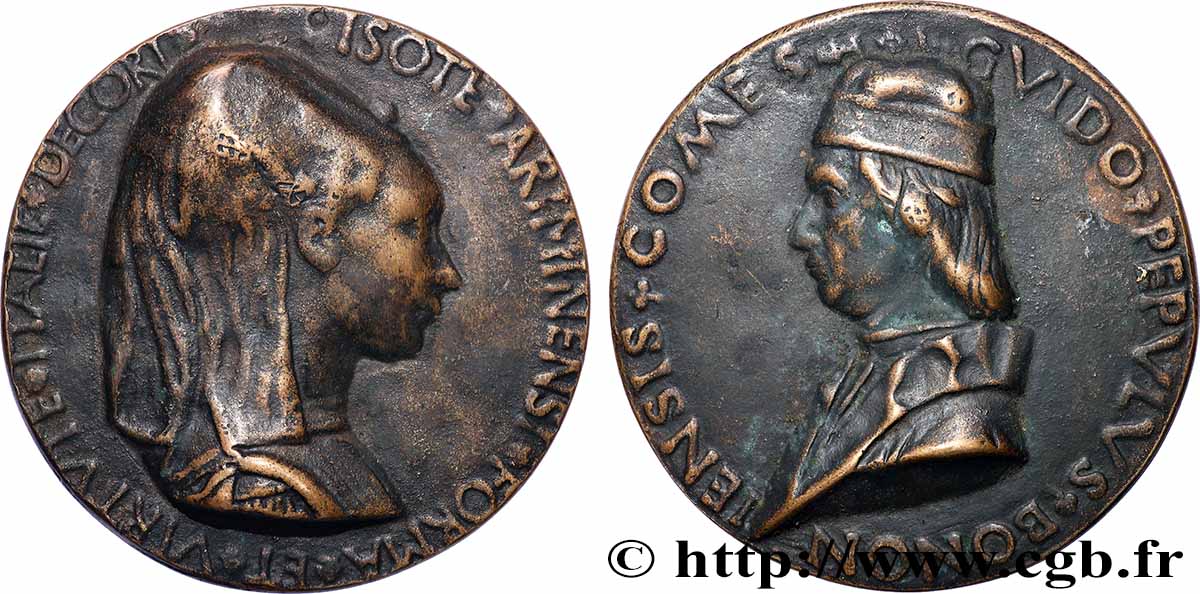 ITALY Fonte postérieure, Isotta degli Atti et Guido Pepoli VF