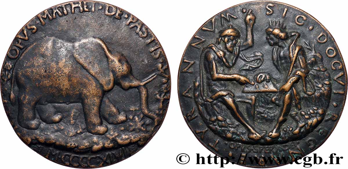 ITALY Fonte postérieure, revers des médailles d’Isotta degli Atti et Guido Pepoli XF