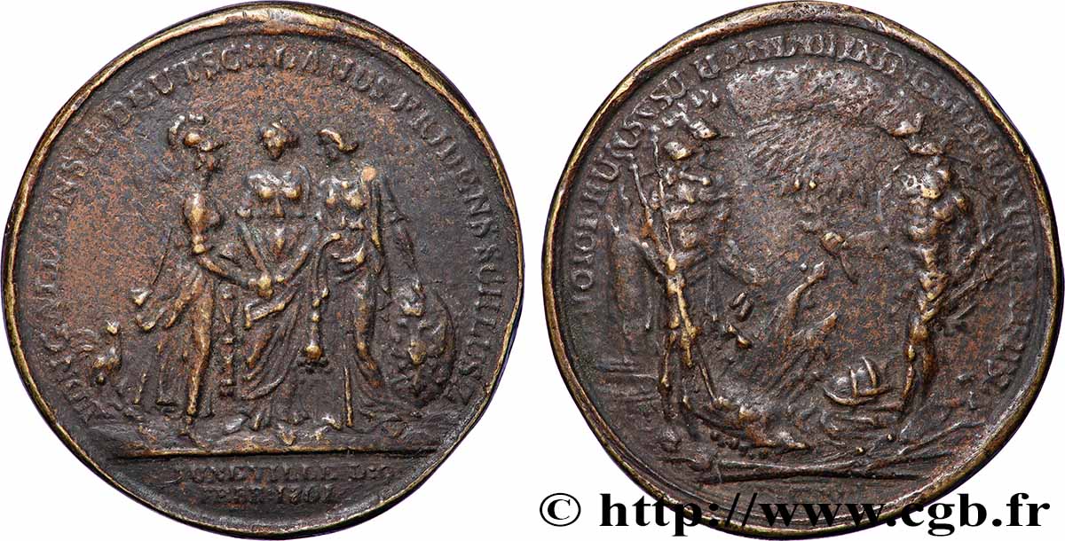 AUTRICHE - FRANÇOIS D&nbsp;AUTRICHE Fonte postérieure, Paix de Luneville MB