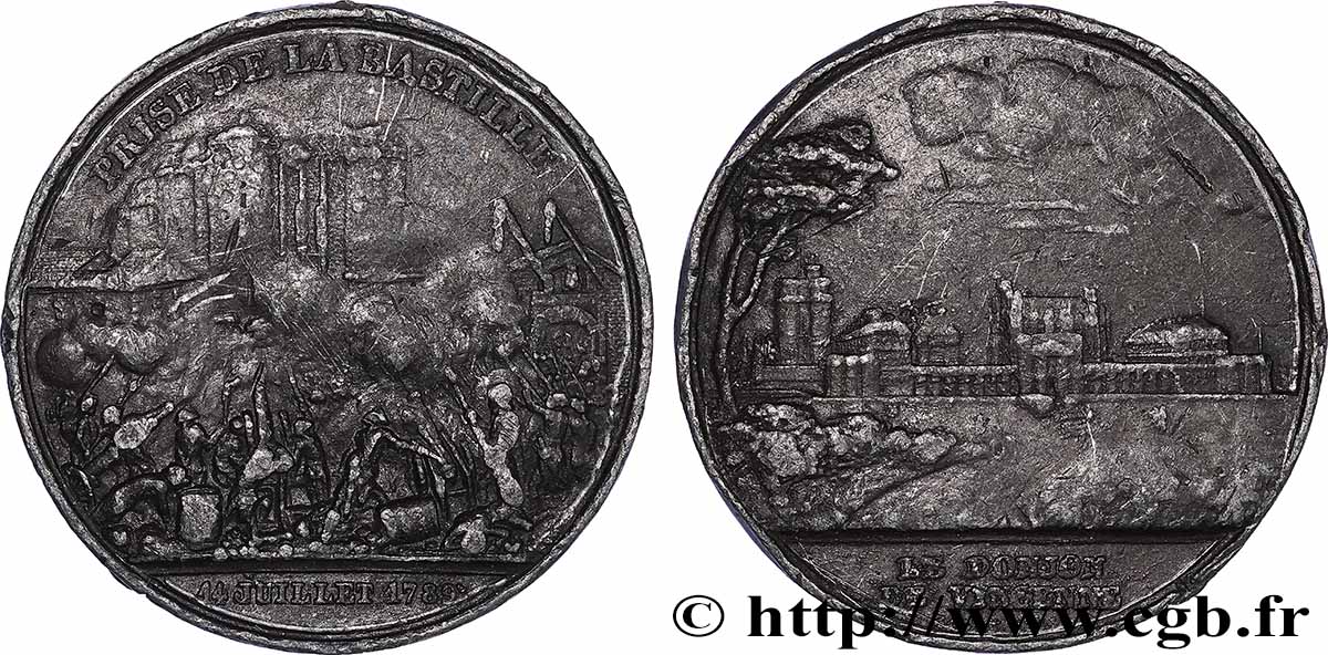 LOUIS-PHILIPPE I Médaille pour la prise de la Bastille et du château de Vincennes VF