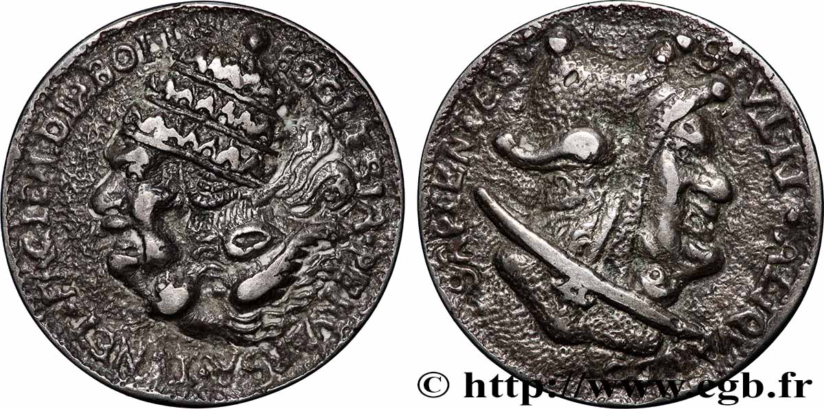 ALLEMAGNE Médaille satirique de la Réforme XF