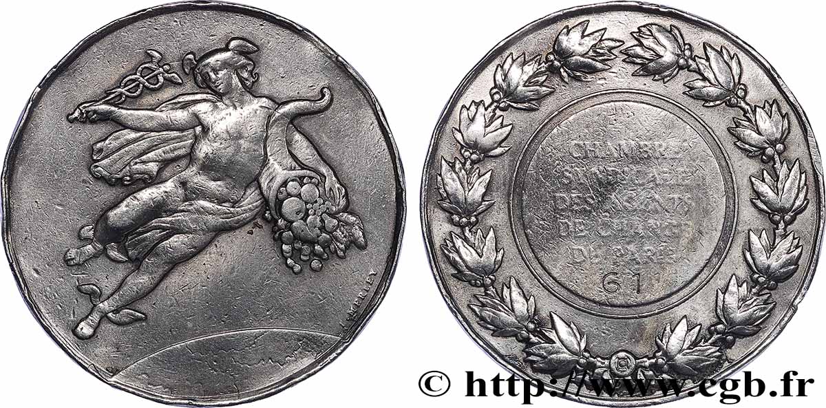 V REPUBLIC Médaille, Chambre syndicale des agents de change de Paris VF