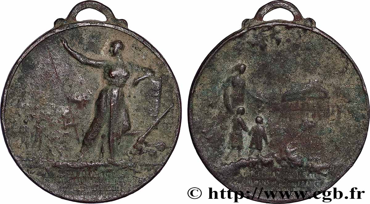 III REPUBLIC Médaille, Orphelinat d&nbsp;Avernes, des chemins de fer des colonies VF