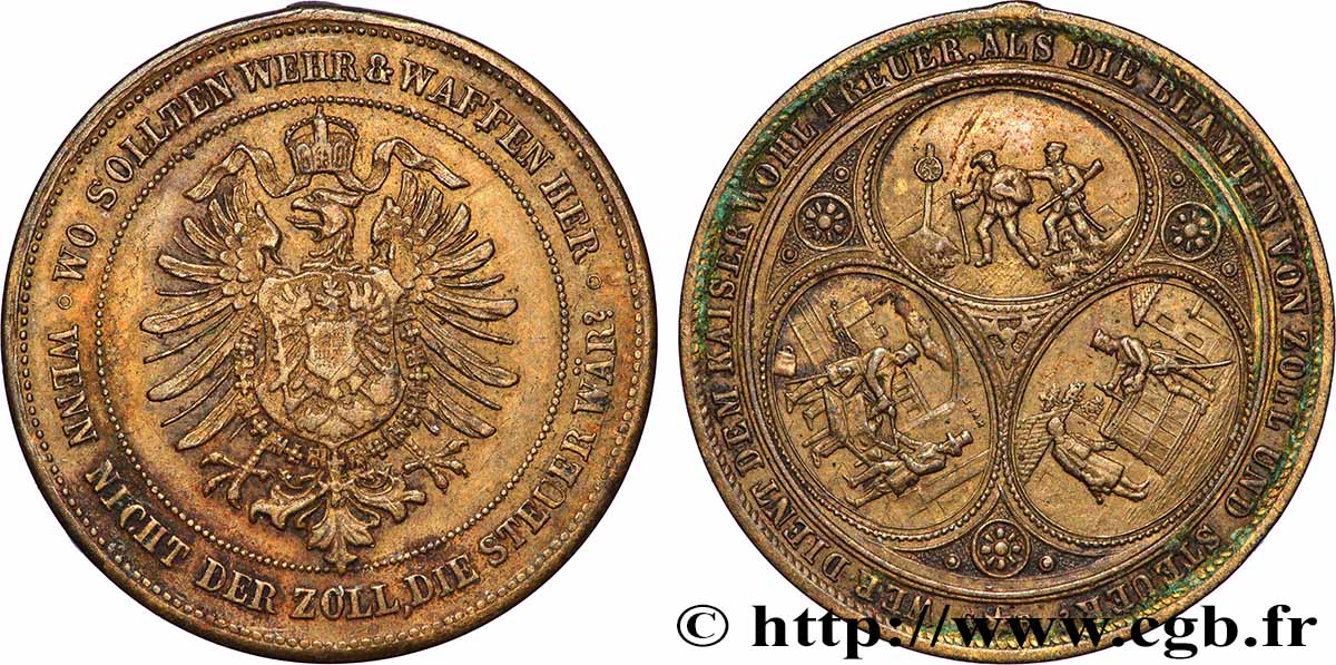 GERMANY - KINGDOM OF PRUSSIA - WILLIAM I Médaille de propagande XF