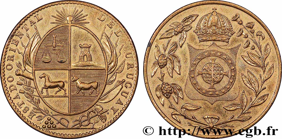 URUGUAY Médaille, État oriental de Uruguay q.SPL