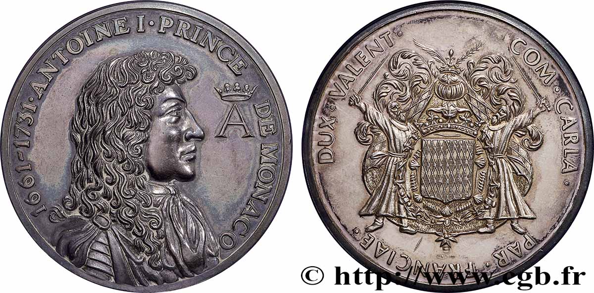 MONACO Médaille, Les Princes de Monaco, Antoine I TTB+/SUP