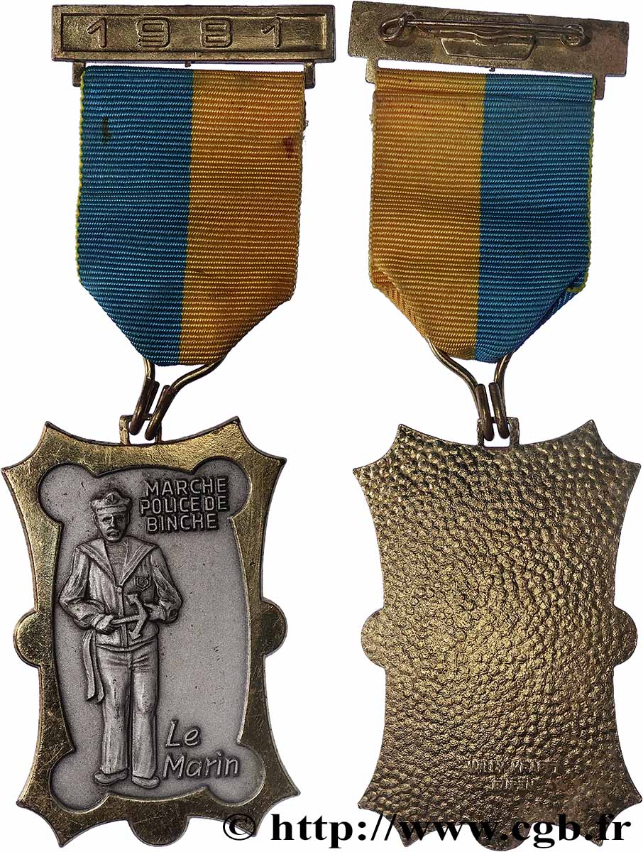 BELGIUM Médaille, Marche Police de Binche AU