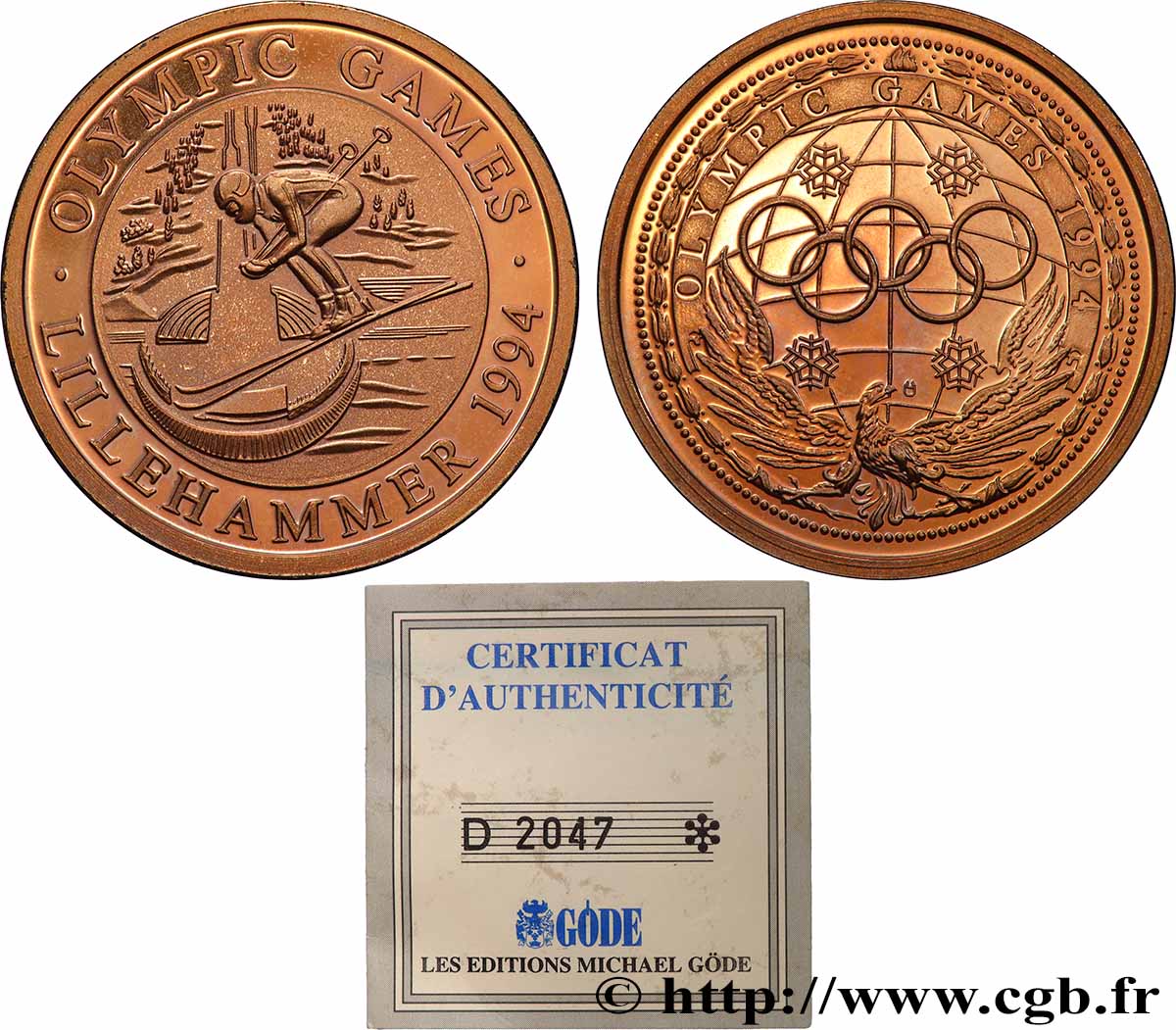 JEUX OLYMPIQUES Médaille, Jeux olympiques d&nbsp;hiver de 1994 Prueba