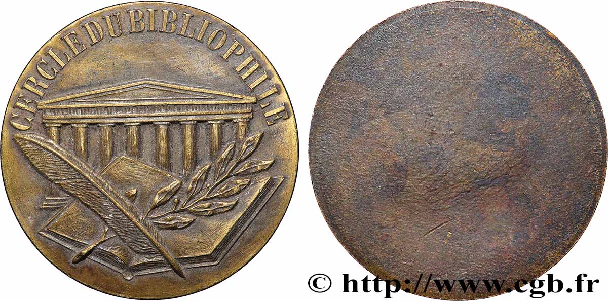 ACADEMIES AND LEARNED SOCIETIES Médaille, Cercle du Bibliophile AU
