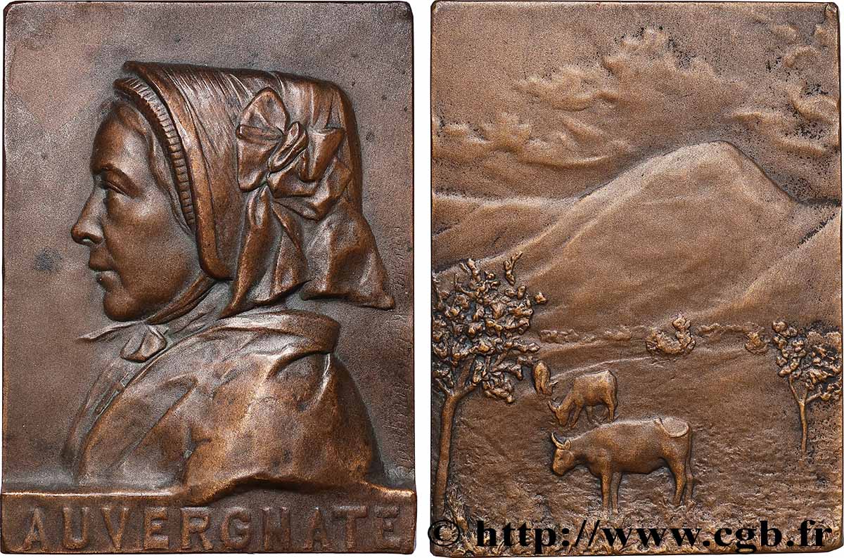 DRITTE FRANZOSISCHE REPUBLIK Plaquette, Auvergnate  fVZ
