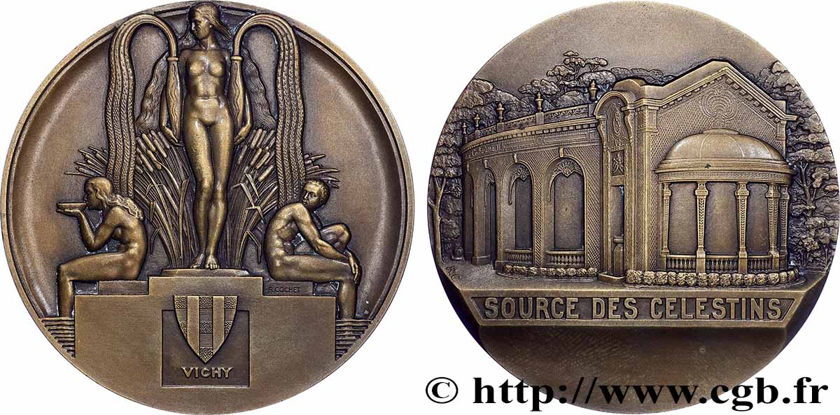 ÉTAT FRANÇAIS Médaille, Source thermale de Vichy SUP