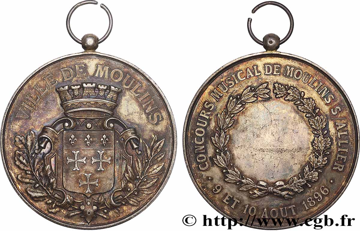 III REPUBLIC Médaille, Concours musical AU