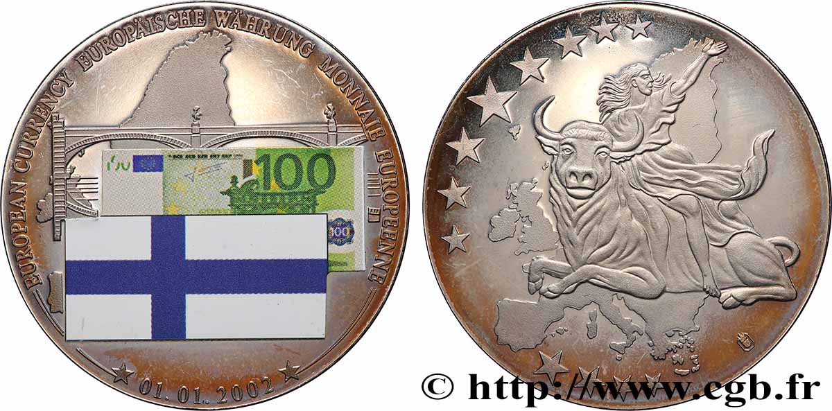EUROPA Médaille, Monnaie européenne, France AU