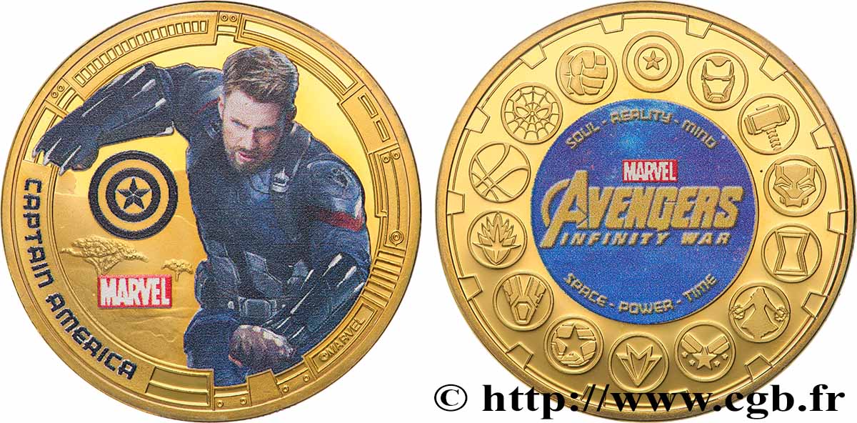 UNITED STATES OF AMERICA Médaille, Capitain America MS