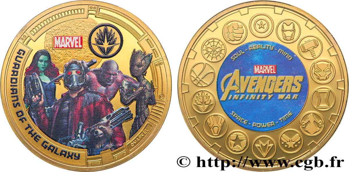 UNITED STATES OF AMERICA Médaille, Gardiens de la galaxie MS