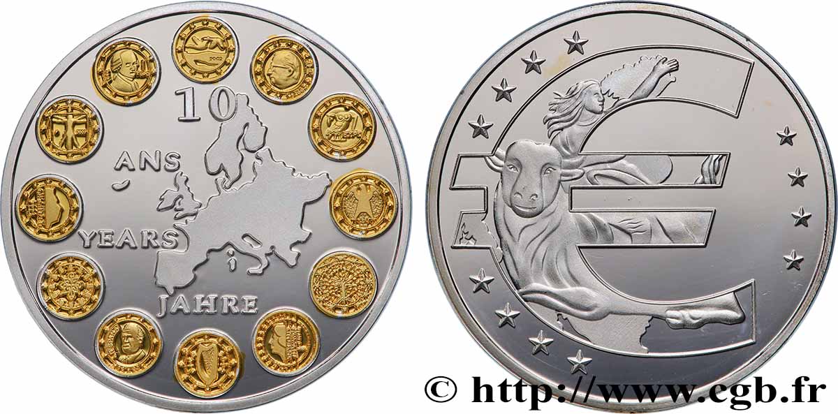 EUROPA Médaille, 10 ans de l’Euro VZ