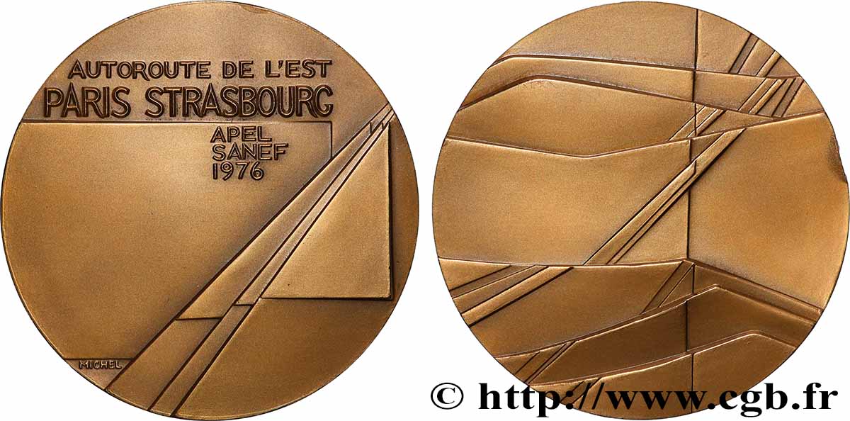 V REPUBLIC Médaille pour l’autoroute de l’Est AU