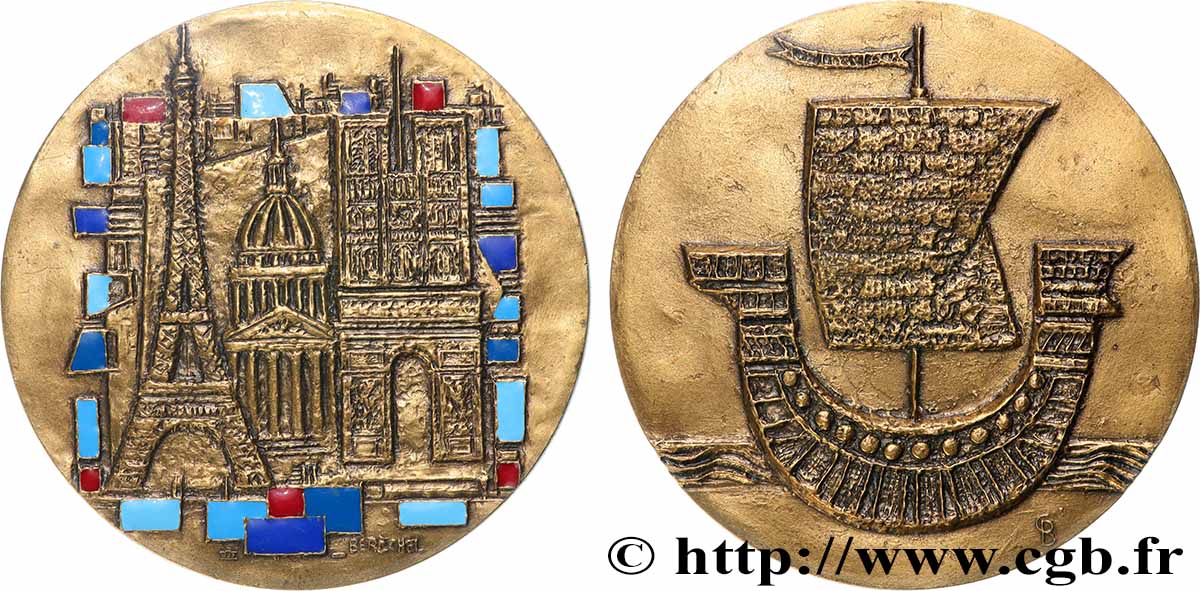 CINQUIÈME RÉPUBLIQUE Médaille, Paris SUP