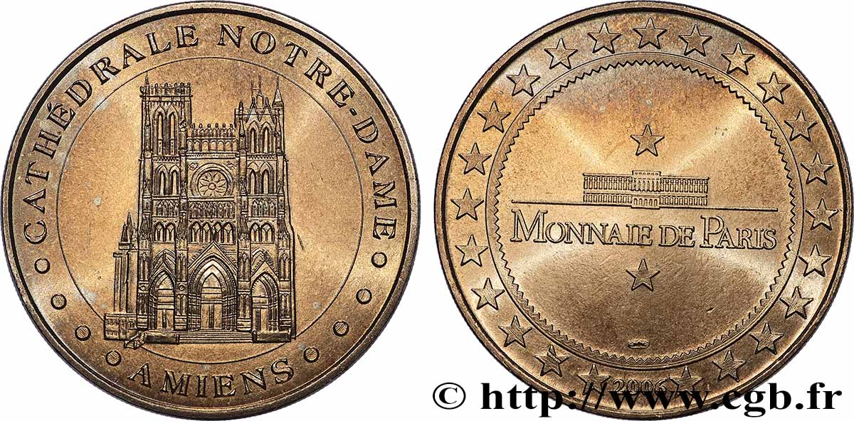 TOURISTIC MEDALS Médaille touristique, Cathédrale Notre-Dame, Amiens VZ