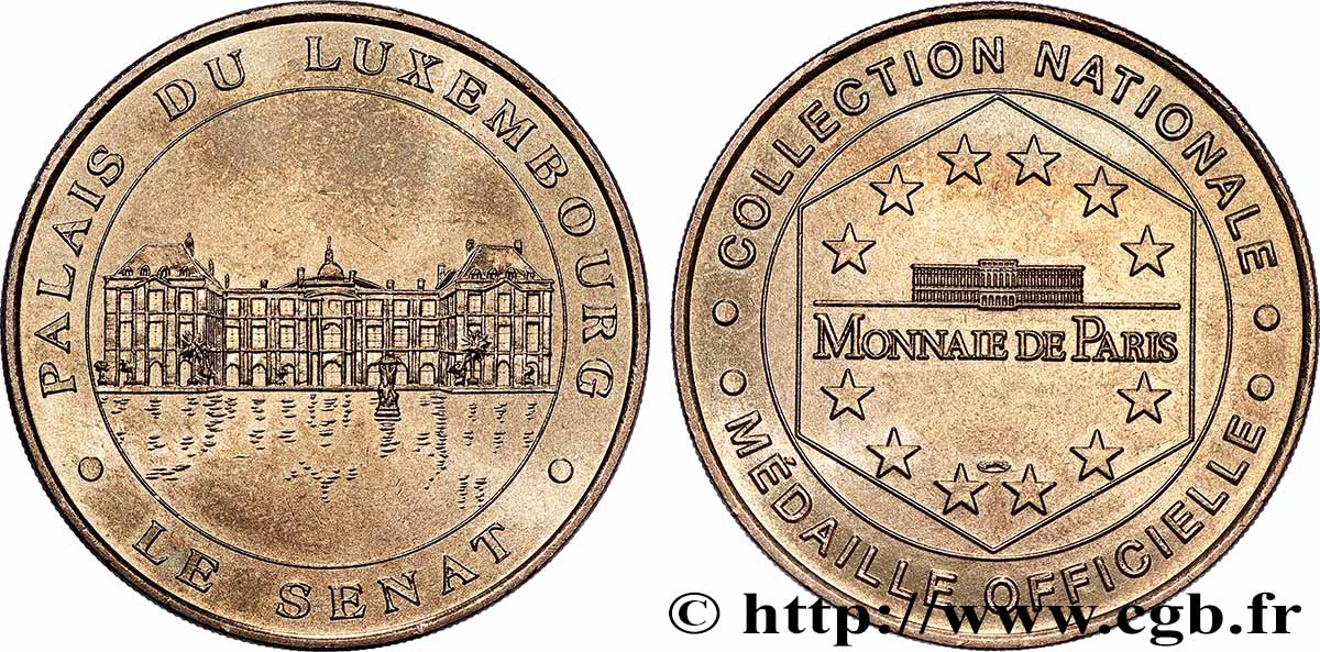 TOURISTIC MEDALS Médaille touristique, Palais du Luxembourg, Le Sénat q.SPL