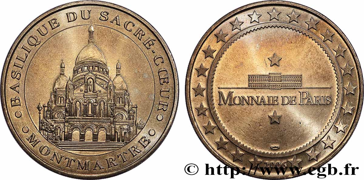 TOURISTIC MEDALS Médaille touristique, Basilique du Sacré-Coeur q.SPL