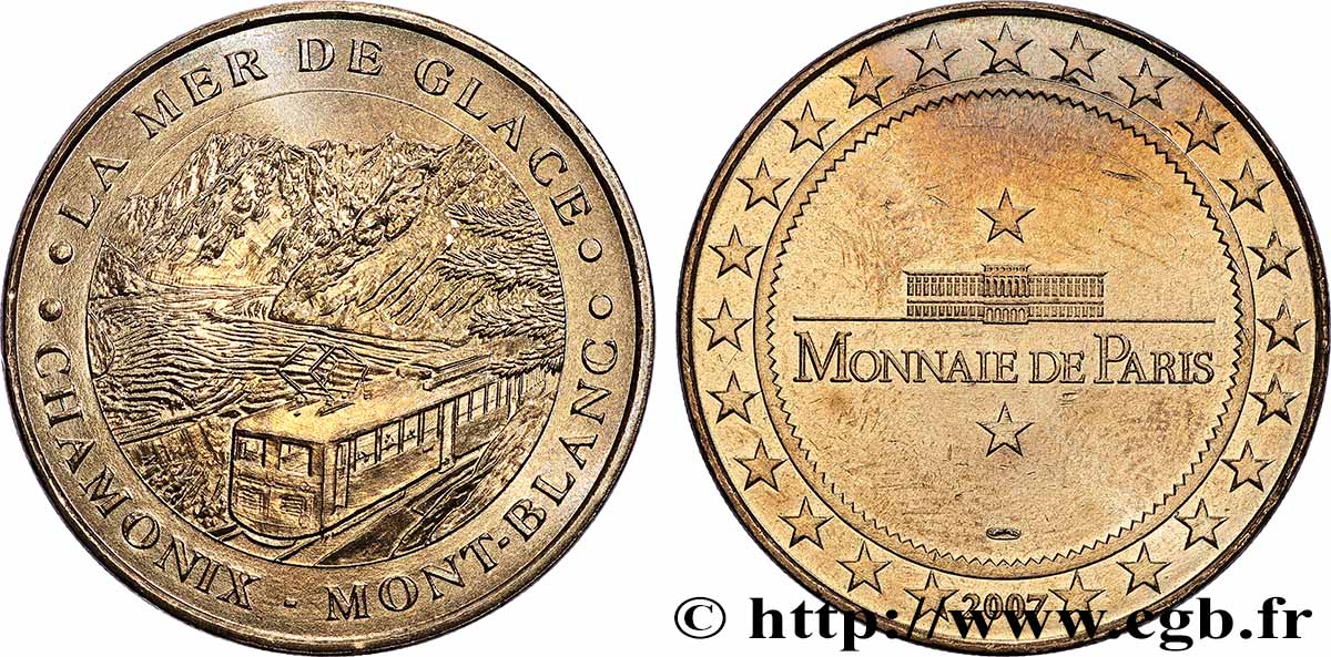 TOURISTIC MEDALS Médaille touristique, La mer de glace q.SPL