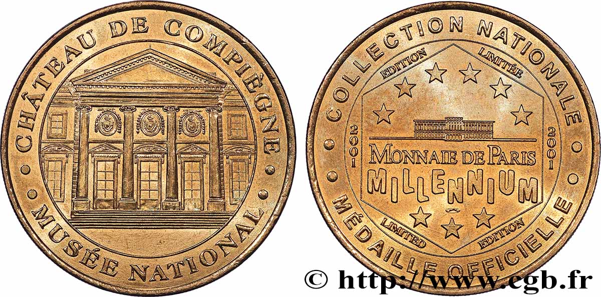 TOURISTIC MEDALS Médaille touristique, Château de Compiègne AU