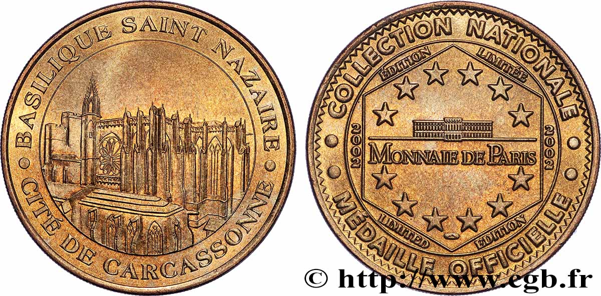 TOURISTIC MEDALS Médaille touristique, Basilique Saint Nazaire, Carcassonne AU