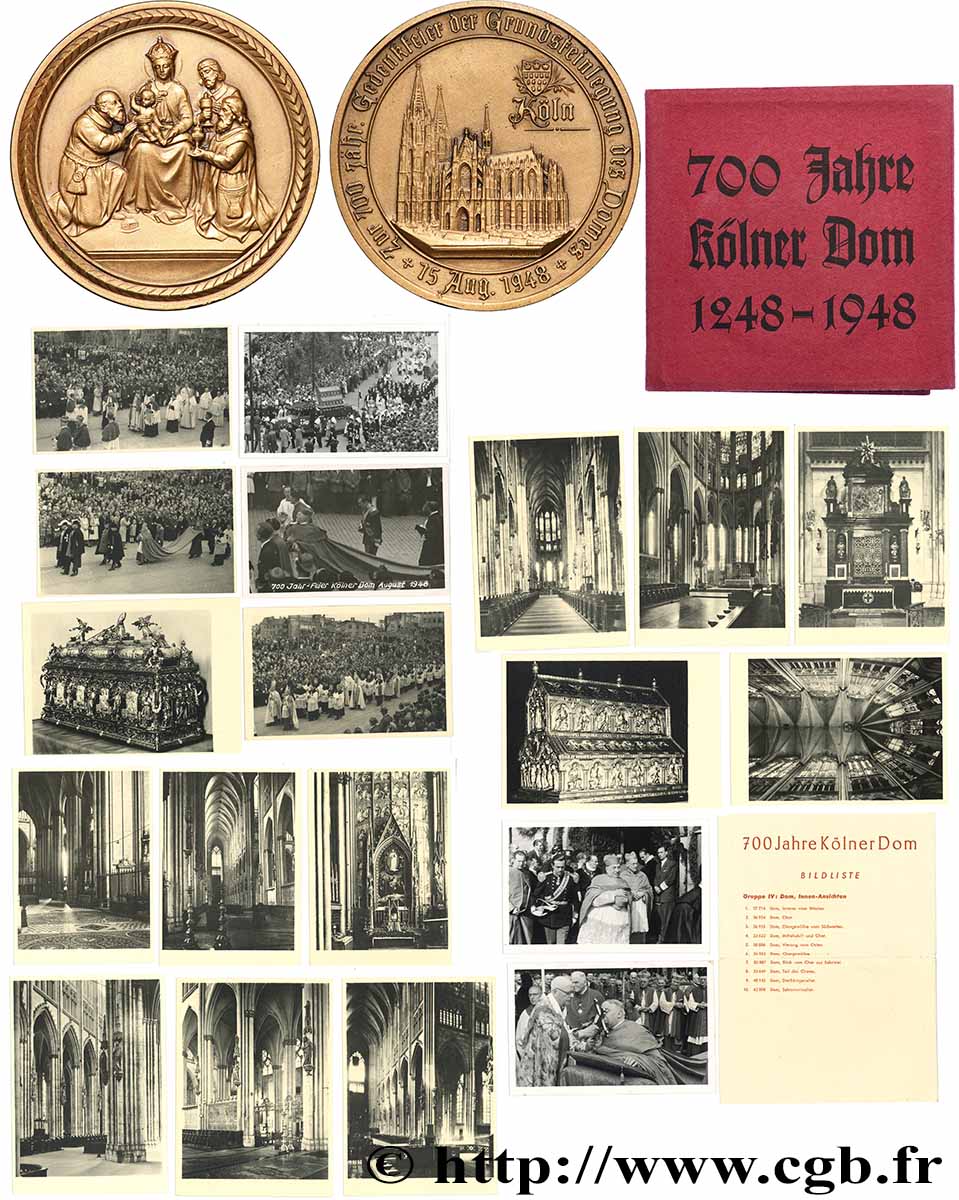 GERMANY Médaille, 700e anniversaire de la pose de la première pierre de la cathédrale AU