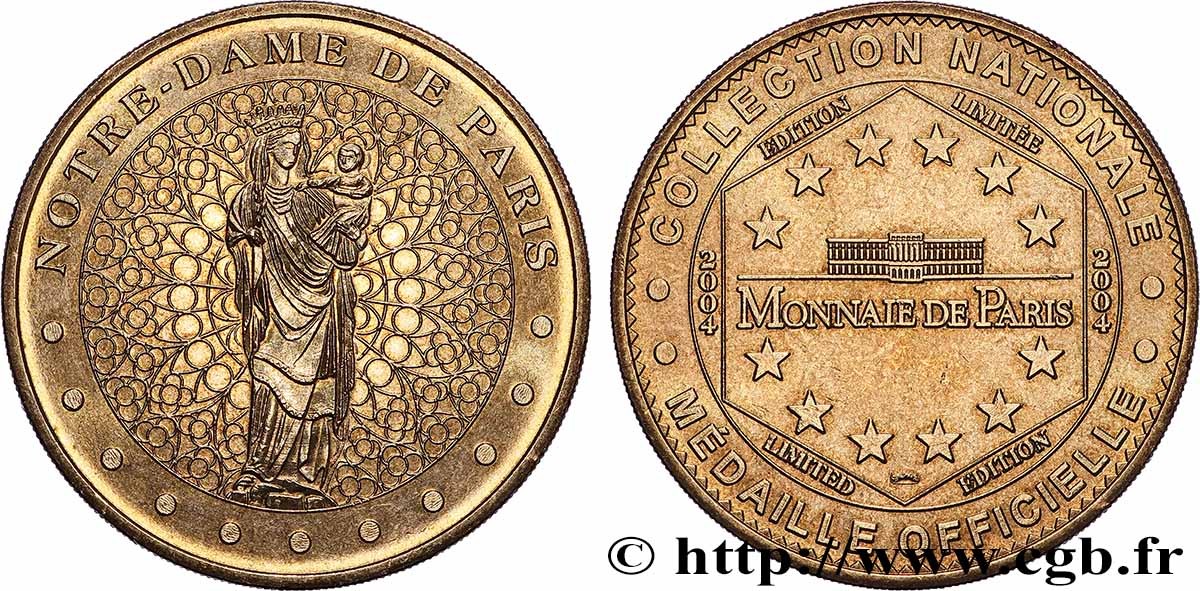 TOURISTIC MEDALS Médaille touristique, Notre-Dame de Paris q.SPL