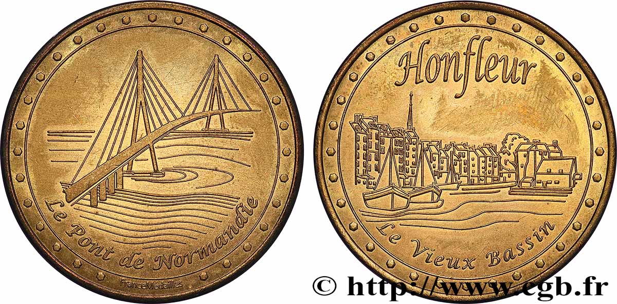 TOURISTIC MEDALS Médaille, Le Pont de Normandie AU