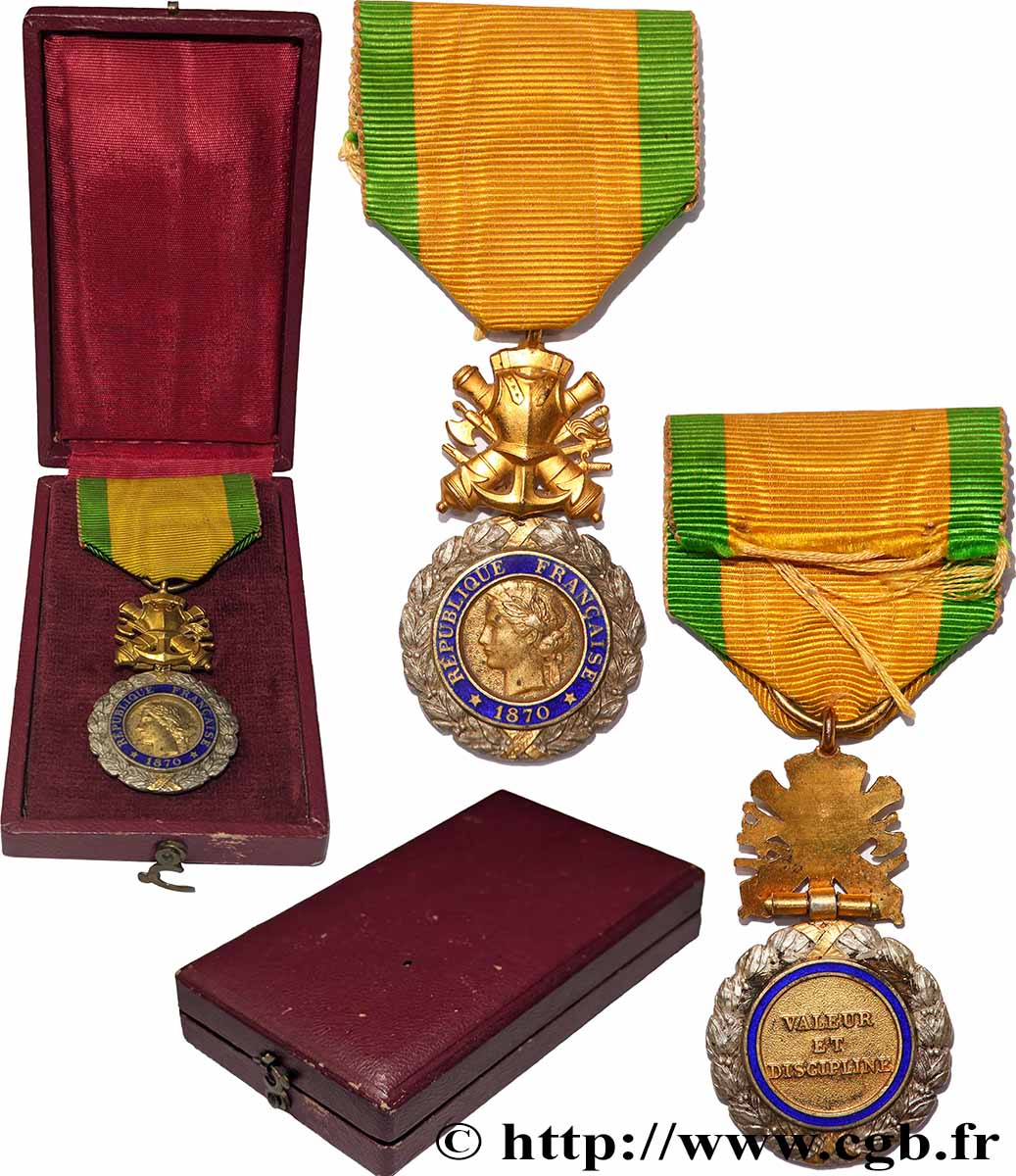 III REPUBLIC Médaille militaire, sous-officier AU