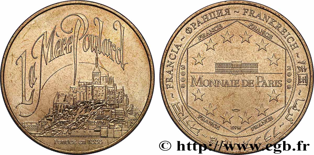 TOURISTIC MEDALS Médaille touristique, La mère Poulard fVZ