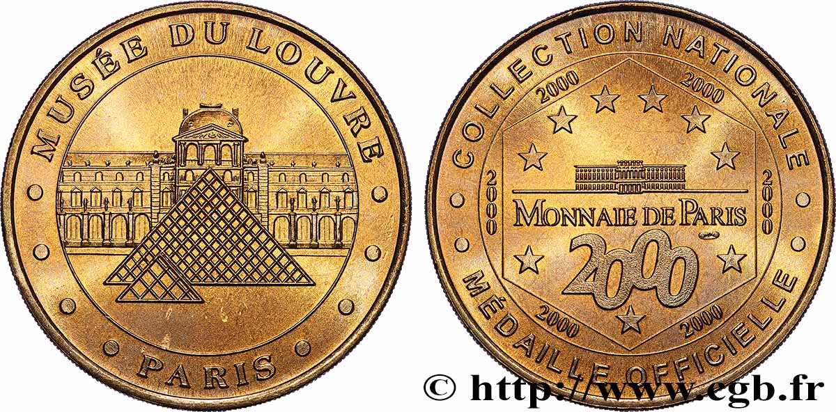 MÉDAILLES TOURISTIQUES Médaille, Musée du Louvre, Paris SUP