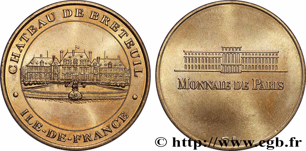 TOURISTIC MEDALS Médaille touristique, Château de Breteuil fVZ
